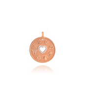 Love is My Religion Rose Gold Pendant